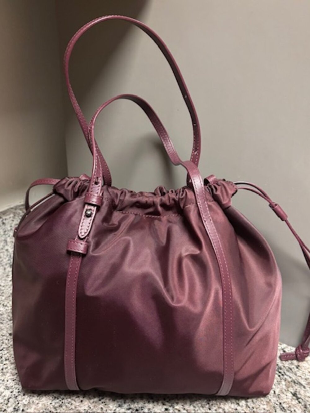 MZ Wallace Small Waverly Tote - Bordeaux (Rare Color)